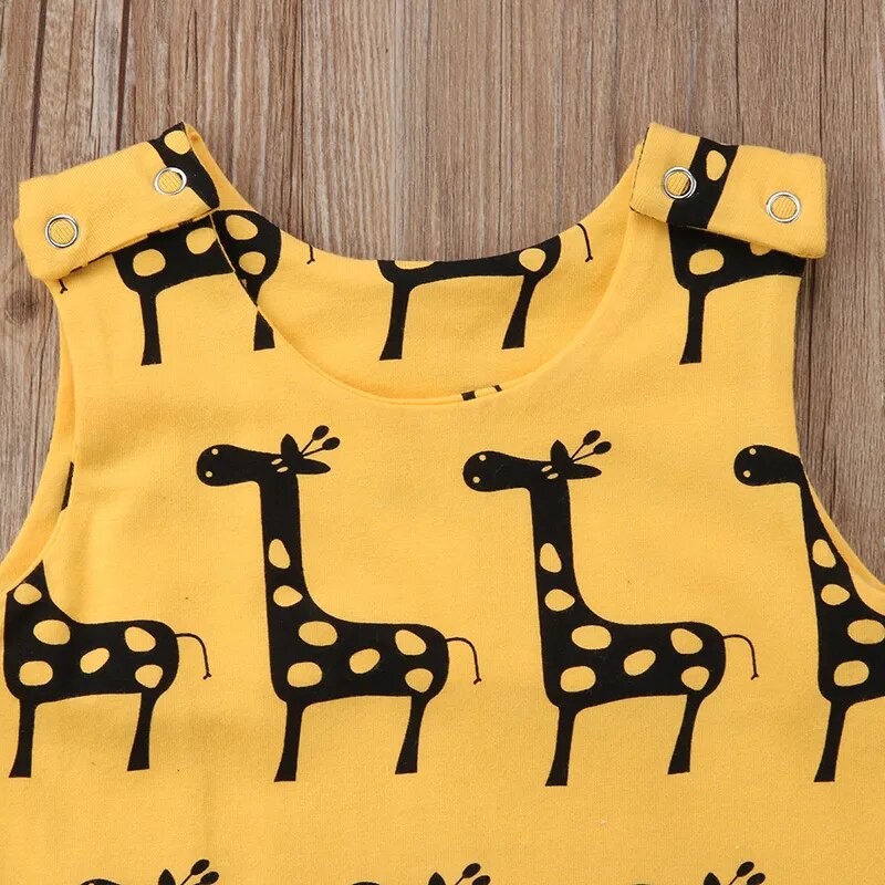 Sunny Giraffe Romper