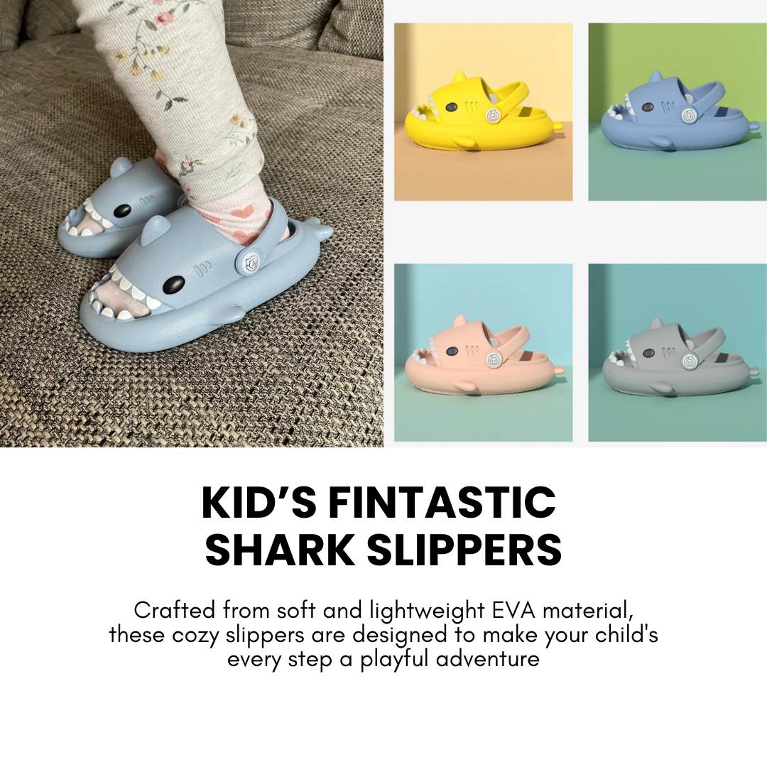 Kid's Fin-tastic Shark Slippers