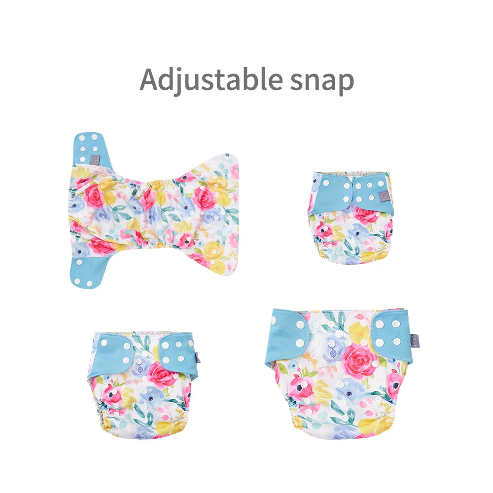 Eli's Eco Reusable Cloth Diaper: Premium 4 Bundle Pack