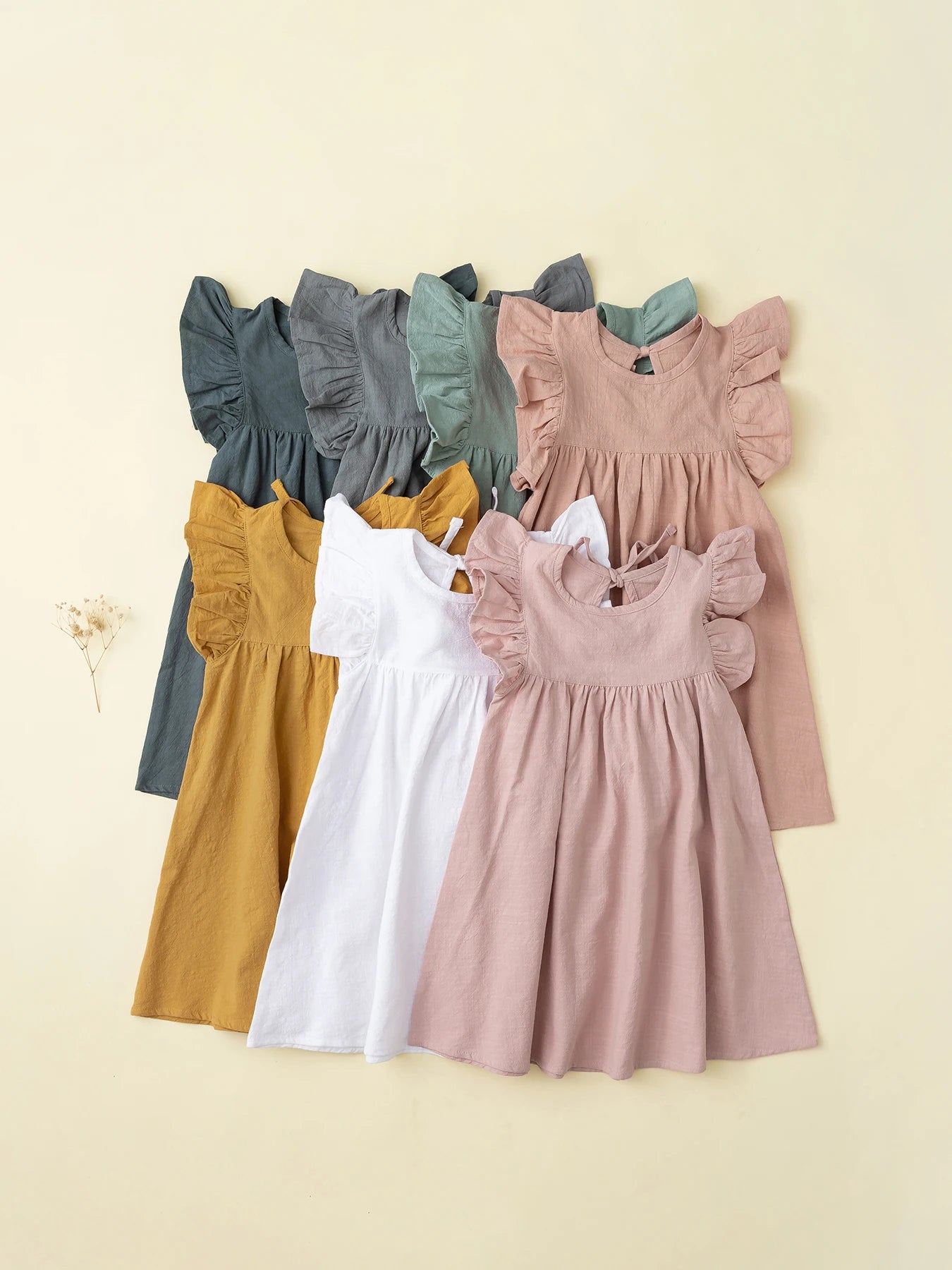 Pastel Dreams: Linen-Cotton Blend Dress