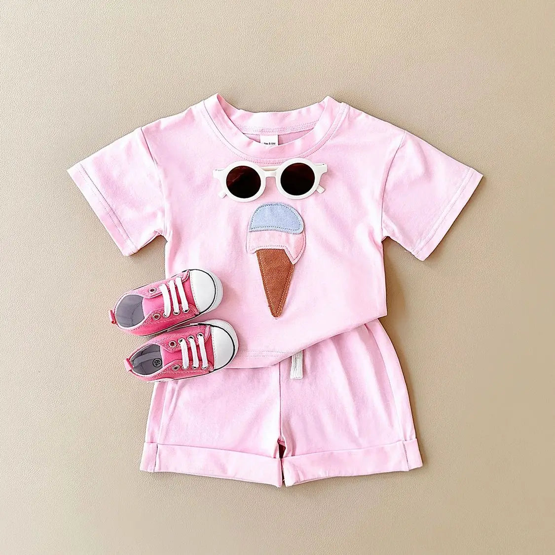 Sweet Ice cream Tshirt Set