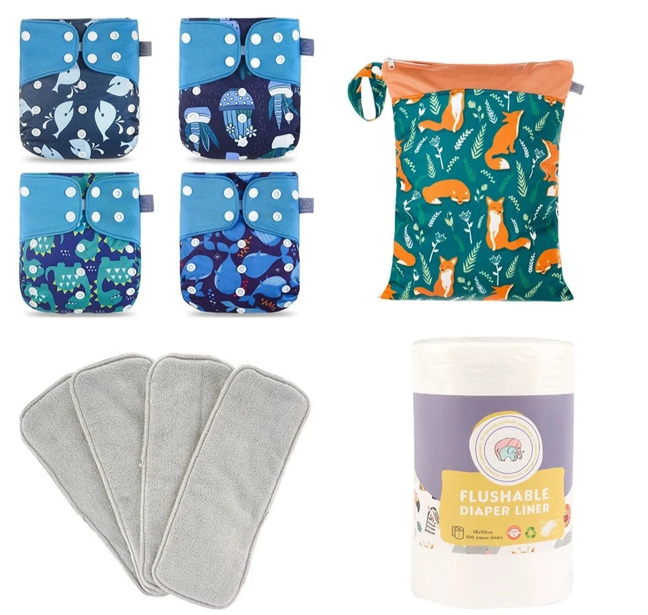 Reusable cloth diaper