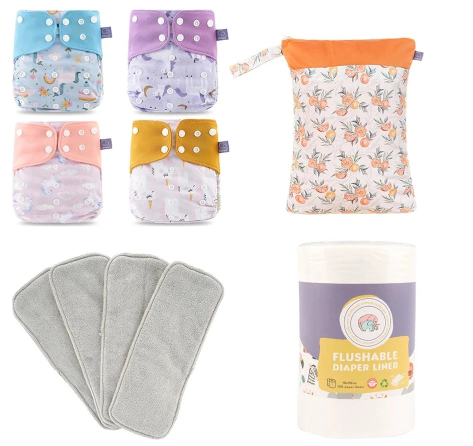 Reusable cloth diaper