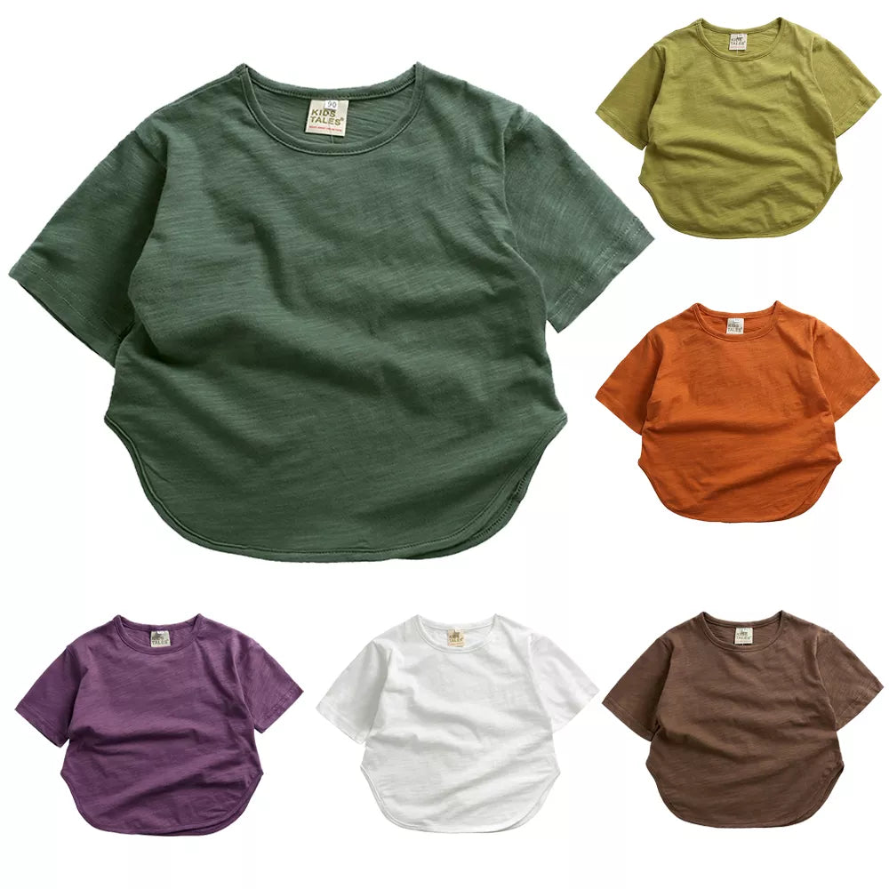 Kids Casual T-shirt in Solid Colors