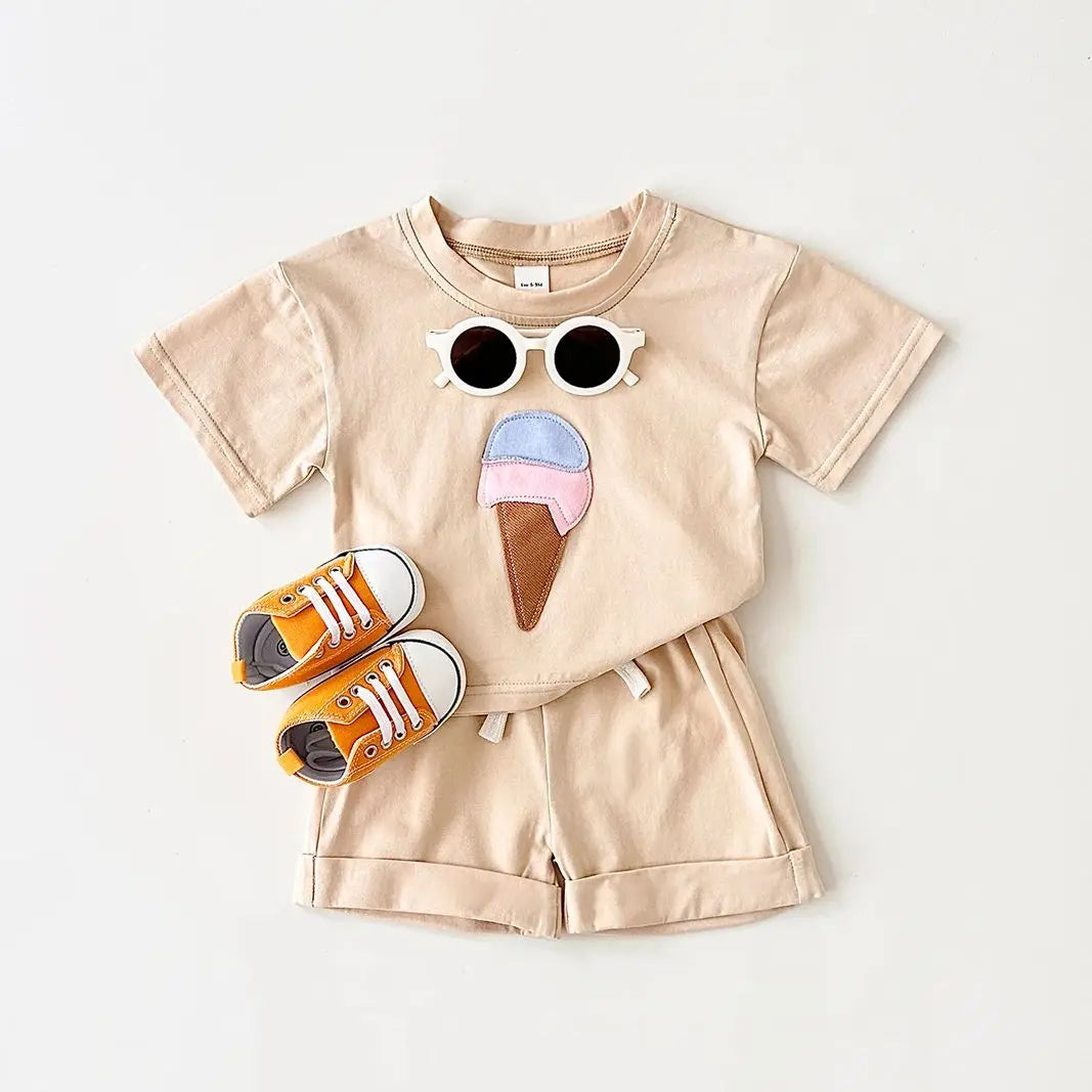 Sweet Ice cream Tshirt Set